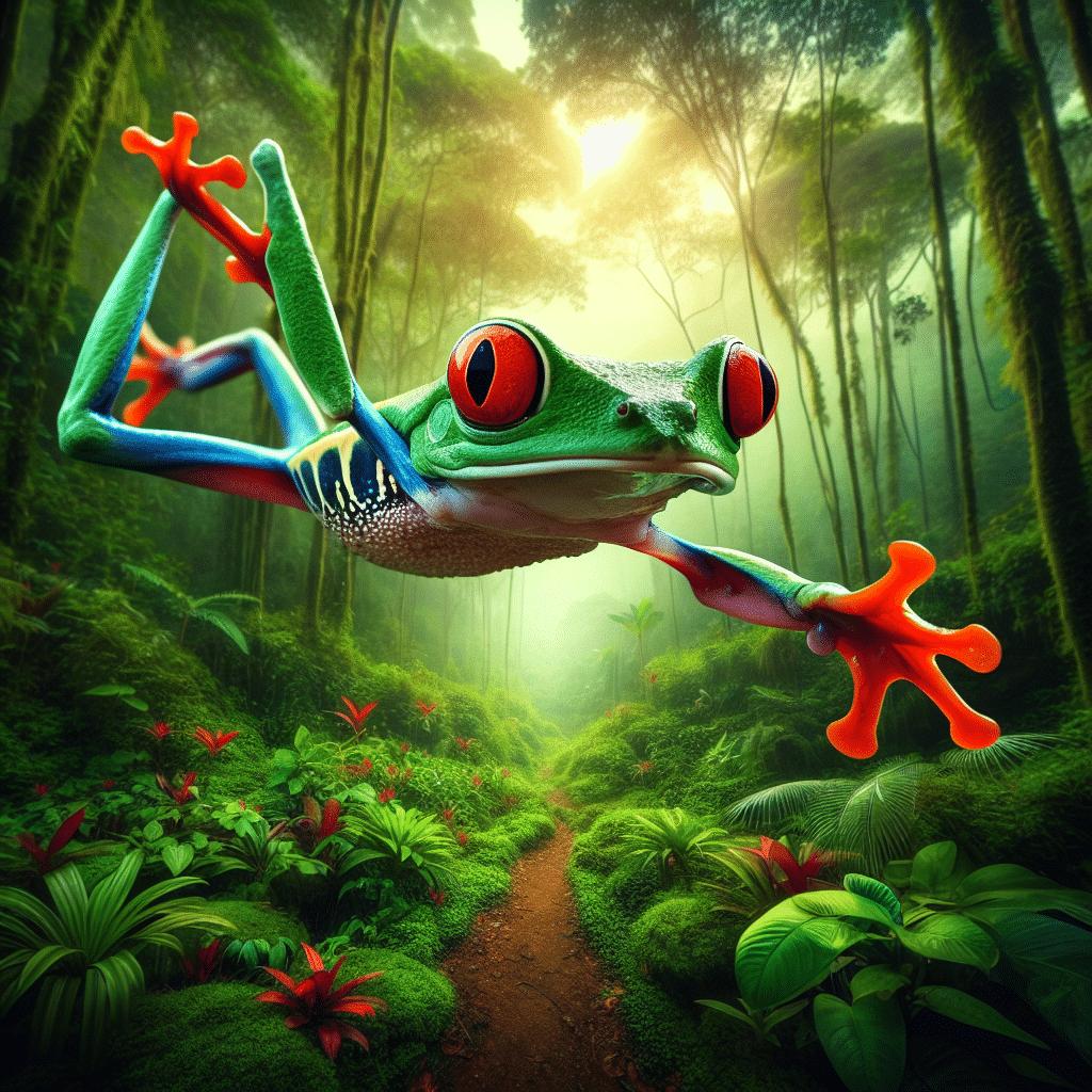 How Far Can A Red Eyed Tree Frog Jump